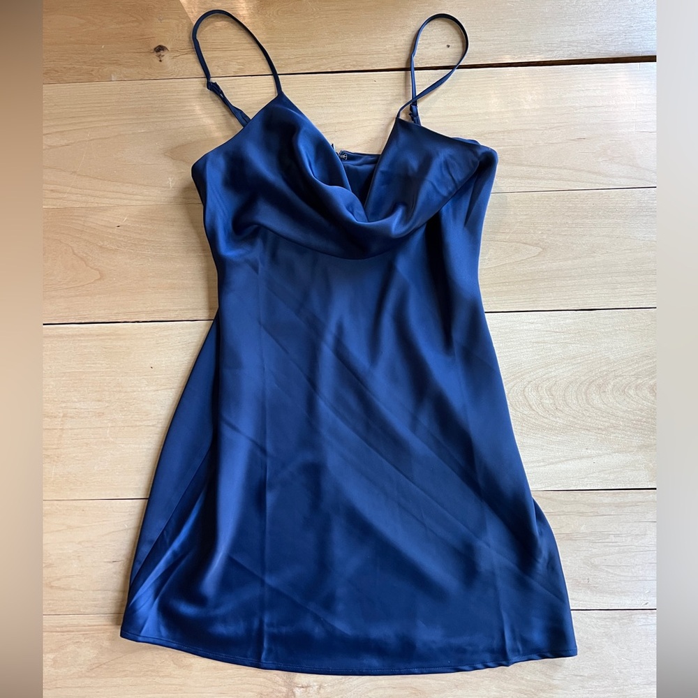 Urban Outfitters Navy Blue Slip Dress